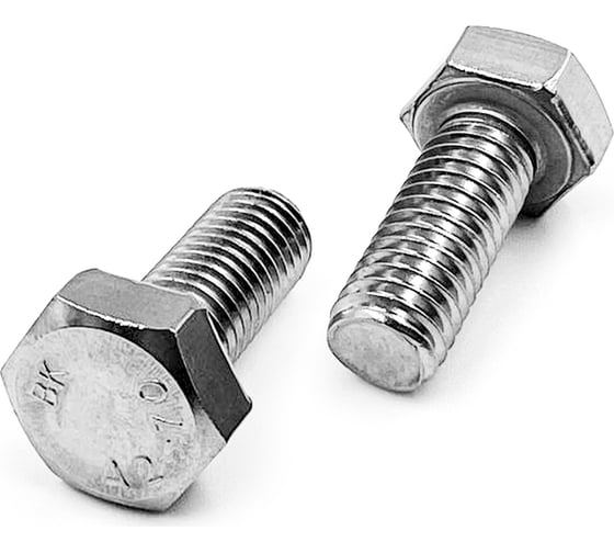 Болт с шестигранной головкой, полная резьба ДИН 933 А2-80 M 6X16