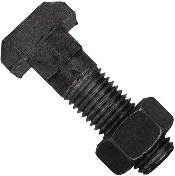 Болт с Т-образной головкой и квадратным подголовком, тип B, полная резьба ДИН 186 А4 M 20X65 B