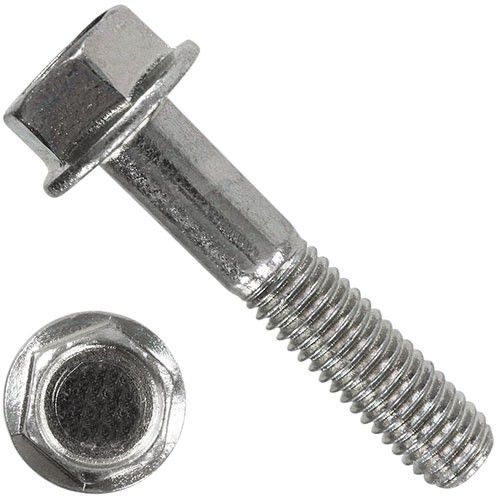 Болт с шестигранной головкой с фланцем с зазубринами ДИН 6921 А2 M 12X100